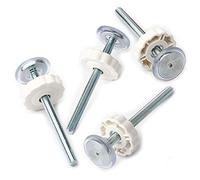 Barrière robuste pour installation domestique - Accessoire sécurisé - Vis en acier - Écrou - Clôture d'escalier - Fixation pour animaux domestiques - Tiges filetées pour barrière Carlson