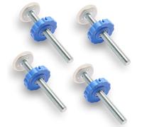 Barrière sécurité Enfant 4 pcs M10 Tige filetée pour barrière bébé ou Animal de Compagnie Stair Gate Tendeur Vis Stair Gate escalier Extension Lead Screw Rods Kit de vis(Bleu)-Longueur 100mm