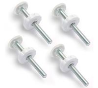 Barrière sécurité Enfant 4 pcs M10 Tige filetée pour barrière bébé ou Animal de Compagnie Stair Gate Tendeur Vis Stair Gate escalier Extension Lead Screw Rods Kit de vis(Blanc)-Longueur 100mm