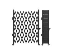 Barrière Sécurité Extensible Grande Taille Porte Pliante Industrielle Acier 221x228cm