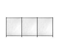 Barrière souple de sécurité pour piscine - GRE - 3 m x H 1,33 m - Pré-montée - Toile recoupable - 4 poteaux + caches discrets
