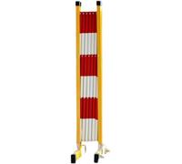 Barrière télescopique Extensible pour la Circulation, Mobile jusqu'à 1,2 m de Hauteur, avec roulettes, pour la Gestion des foules, Aires de Jeux, Parcs, hôtels, allées - Bleue 1,2 x 1,5 m