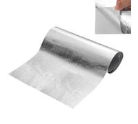 Barrière Thermique Aluminisém, 60x100cm Tapis de Protection Thermique Aluminisé Envers Adhésif, Feuille Isolante Autocollant Isolation en Fibre de Verre Protection Haute Température pour Tuyau Voiture