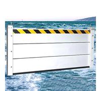 Barrières anti-inondation, 2 3 4 5 6 8 10 12 14 pieds de long, 24 pouces de haut, en aluminium réutilisables, pour la protection contre les inondations des portes de maison, garage, sous-sol et allée.