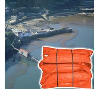 Barrières anti-inondation et anti-eau, barrières anti-huile en PVC, barrages flottants anti-huile en PVC, coussins gonflables multiples indépendants, barrières flottantes solides pour déchets,1.5*10M