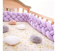 BarrièRes De Lit De Voyage Pour Tout-Petits,Tour Tout-Petits,Coussin DéCoratif Doux Et Douillet,Tricoté Surpiqué,Coussin NœUd Multicolore,Protection AdaptéE Aux LatéRales Frontales Du Lit(3m,D)