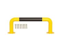 Barrières de parking Garde-corps De Stationnement Haute Visibilité, Barrière Anti-collision En Acier En Forme De U Pour Garage, Entrepôt Et Quai De Chargement(120x30cm/47.3x11.8in)