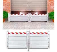 BarrièRes de Protection Contre Les Inondations pour Garage L 400CM x H 100CM, Barriere Anti Inondation Porte Entree, Kit de Seuil De BarrièRe Anti-Inondation pour Porte de Garage