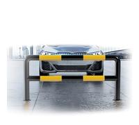 Barrières De Sécurité Routières For Ateliers, Butées Roues, Bornes Stationnement En Forme U For La Des Garages Et Protection Contre Les Manœuvres Recul(130x60cm)