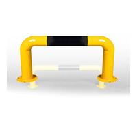 Barrières de sécurité stationnement en forme U, butées roues, for la des garages et protection lors manœuvres marche arrière(80x30cm-2.0mm)