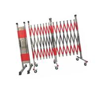 Barrières de sécurité télescopiques métalliques à fixation multidirectionnelle et système d'enclenchement rapide, avec glissières de sécurité mobiles(1.2x2m)