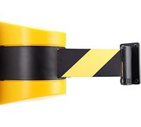 Barrières murales rétractables Extensibles avec Ceinture ABS, 10 mètres de barrière de Corde de File d'attente rétractable, contrôle des foules, Ceinture de sécurité, Ruban rétractable