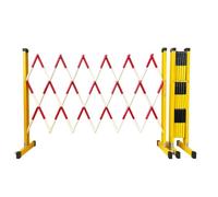 Barrières Routières Rétractables, Clôtures Portables Extensibles, Barrières De Signalisation Et D'isolement Pour Chantiers Extérieurs(Rosso,1.2mx1.5m)