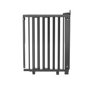 Barrire De Porte Pivotante En Bois Noir 58-105cm