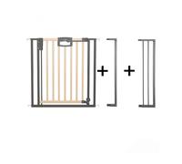 Barrire De Porte Pression Easylock Plus - Bois/Mtal - Nature/Noir - Max 112 Cm