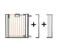 Barrire D'escalier Pression Easylock Plus Bois/Mtal 108 Cm - 116,5 Cm Nature/Noir