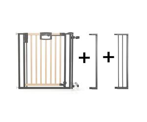 Barrire D'escalier Pression Easylock Plus Bois/Mtal 108 Cm - 116,5 Cm Nature/Noir