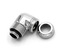 Barrow Adaptateur Multi-Link Anschluss 90 Grad G1/4 Pouce AG sur 12mm AD Hardtube - drehbar, silber