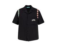 Barrow chemise homme noir style bowling oversize en viscose - M