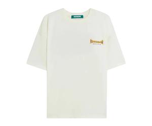 Barrow - Graphic-Print Cotton T-Shirt - Homme - Tops - Blanc - Taille: XS