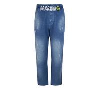 Barrow, Homme, Pantalons, Bleu, Taille: S Pantalon en molleton effet denim avec impression de lettres
