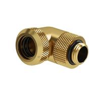 Barrow Adaptateur Multi-Link 90° G1/4 AG vers Hardtube 14 mm – orientable, doré