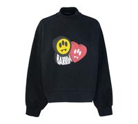Barrow - Pull noir avec impression de strass - Femme - Sweatshirts et sweats à capuche - Noir - Taille: 38 FR