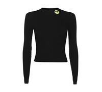 Barrow - Pull Ras du Cou avec Patch Logo - Femme - Pulls - Noir - Taille: 42 FR