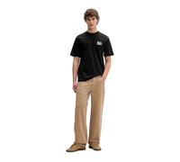 Barrow - T-shirt en coton avec logo imprimé sur le devant - Homme - Tops - Noir - Taille: M