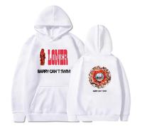 Barry Can't Swim Loner Sweat-Shirts à Capuche, Sweat-Shirts à Manches Longues Imprimés pour Femmes Et Hommes,Blanc,XS