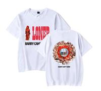 Barry Can't Swim Loner T-Shirts, Colors Chemisiers Chemises Décontractées à Manches Courtes Hauts Tendance Tees Unisexes,Blanc,S