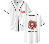 Barry Can't Swim T-Shirts, Colors Chemisiers Chemises Décontractées à Manches Courtes Hauts Tendance Tees Unisexes,Blanc,XXL