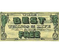 Barry Goodman meilleures choses dans la vie sont gratuit 50 x 100 cm Art Print, Multicolore