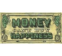 Barry Goodman Money Can't Buy Happiness 30 x 60 cm Art Print, Multicolore