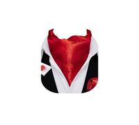 Barry.Wang Cravats Boutons de manchette en soie pour homme Motif cachemire Couleur pure Cravate Ascot Cravate et carré de poche Ensemble fête classique floral mariage affaires, Rouge pur, taille