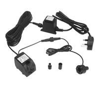 BARST Pompe submersible pour fontaine 12 V AC 600 l/h avec cordon d'alimentation de 10 m et anneau lumineux LED pour aquarium, étang, bain d'oiseaux, aquarium JR-600LV