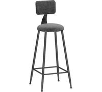 Barstools Breakfast Bar tabourets Counter High High Bar Bar Chaises avec Velours rembourré, 26/30 Pouces, 330 Livres de capacité, Morden Kitchen Island Dining Room Tool (Grey-1PS, 75 cm)
