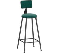 Barstools Breakfast tabourets Counter High Hiled Bar chaises avec en Velours rembourré, Pouces, 330 Livres de capacité, Morden Kitchen Island Dining Room Tool (Green 1PS)