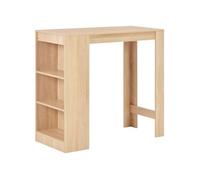 Bartafel met schap 110x50x103 cm eikenkleurig280213