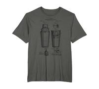 Bartender Barman Gift Drink Shaker & Mixer Patent T-Shirt