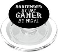 Bartender by Day Gamer by Night PopSockets PopGrip pour MagSafe