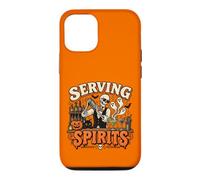 Bartender Halloween Squelette Servant Spirits Bar Staff Coque pour iPhone 12/12 Pro
