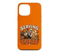 Bartender Halloween Squelette Servant Spirits Bar Staff Coque pour iPhone 13 Pro Max