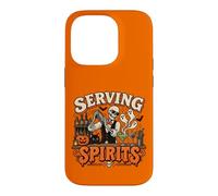 Bartender Halloween Squelette Servant Spirits Bar Staff Coque pour iPhone 14 Pro