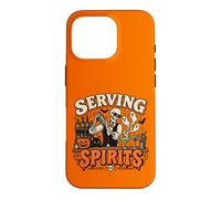 Bartender Halloween Squelette Servant Spirits Bar Staff Coque pour iPhone 16 Pro