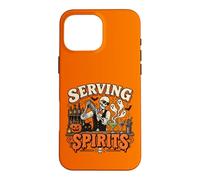 Bartender Halloween Squelette Servant Spirits Bar Staff Coque pour iPhone 16 Pro Max