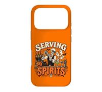 Bartender Halloween Squelette Servant Spirits Bar Staff Coque pour iPhone 17 Pro