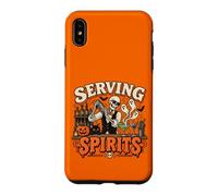 Bartender Halloween Squelette Servant Spirits Bar Staff Coque pour iPhone XS Max