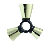 Bartender Jigger - Stainless Steel 3 End Ergonomic Precise,Bar Measuring Jigger Wine Mixing Tool - Ideal For Adults Professionals Enthusiasts Beginners Lovers Families