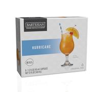 Bartesian Hurricane - Ingrédients pour Cocktail au Rhum - Capsules pour le Bartesian Cocktail Maker - Préparation sans alcool à mélanger avec des spiritueux - Lot de 8 capsules